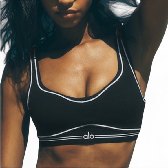 ALO Yoga Other - Alo Airbrush Heart Throb Bra in Black/White - Size M